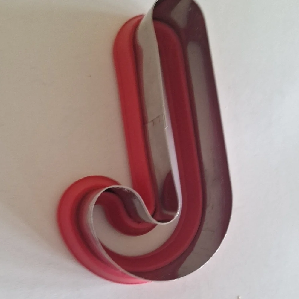 Red Candy Cane Shaped Object